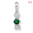 14KW Family Jewelry Diamond Semi-Set Pendant