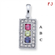 14KW Family Jewelry Diamond Semi-Set Pendant