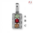 14KW Family Jewelry Diamond Semi-Set Pendant