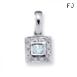 14KW Family Jewelry Diamond Semi-Set Pendant