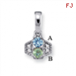 14KW Family Jewelry Diamond Semi-Set Pendant