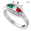 14KW Family Jewelry Diamond Semi-Set Ring