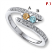 14KW Family Jewelry Diamond Semi-Set Ring