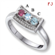 14KW Family Jewelry Diamond Semi-Set Ring