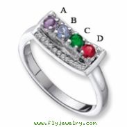 14KW Family Jewelry Diamond Semi-Set Ring