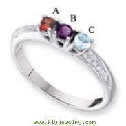 14KW Family Jewelry Diamond Semi-Set Ring