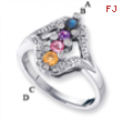 14KW Family Jewelry Diamond Semi-Set Ring