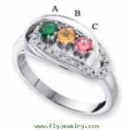 14KW Family Jewelry Diamond Semi-Set Ring