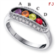 14KW Family Jewelry Diamond Semi-Set Ring