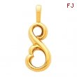 14KW PENDANT P METAL FASHION PENDANT