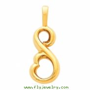 14KW PENDANT P METAL FASHION PENDANT