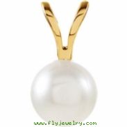 14KY 05.00 MM P CULTURED PEARL PENDANT