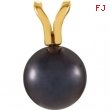 14KY 06.00 MM P BLACK CULTURED PEARL PENDANT