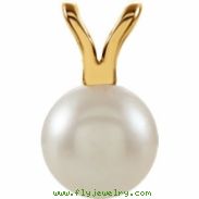 14KY 06.00 MM P CULTURED PEARL PENDANT