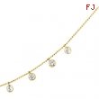 14KY 16.00 INCH P CZ NECKLACE