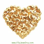 14KY 17.00X16.00 MM P HEART SHAPED PENDANT