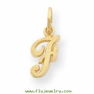 14ky Casted Initial F Charm