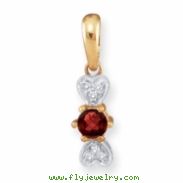 14KY Family Jewelry Diamond Semi-Set Pendant