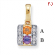 14KY Family Jewelry Diamond Semi-Set Pendant