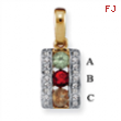 14KY Family Jewelry Diamond Semi-Set Pendant