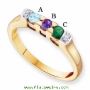 14KY Family Jewelry Diamond Semi-Set Ring