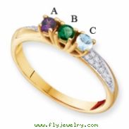 14KY Family Jewelry Diamond Semi-Set Ring