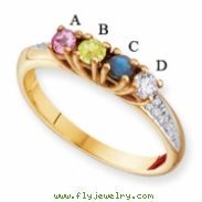 14KY Family Jewelry Diamond Semi-Set Ring