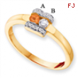 14KY Family Jewelry Diamond Semi-Set Ring