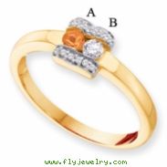 14KY Family Jewelry Diamond Semi-Set Ring