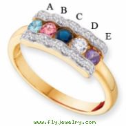 14KY Family Jewelry Diamond Semi-Set Ring