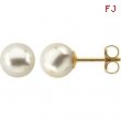 14KY PAIR 05.00 MM P CULTURED PEARL EARRING