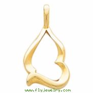 14KY PENDANT P METAL FASHION PENDANT