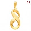 14KY PENDANT P METAL FASHION PENDANT