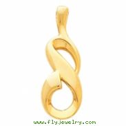 14KY PENDANT P METAL FASHION PENDANT