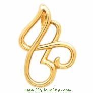 14KY PENDANT P METAL FASHION PENDANT