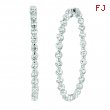 15 Pointer diamond hoop earrings