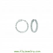 15 Pointer hoop earrings/patented snap lock