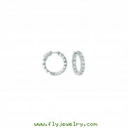 15 Pointer hoop earrings/patented snap lock