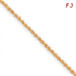 18in Gold-plated 2mm French Rope Chain