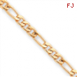 18in Gold-plated 5mm Figaro Necklace chain