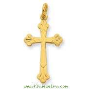 18K Plated Sterling Silver  Cross Charm