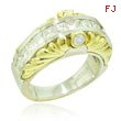 18K Two-Tone Gold Diamond Designer Ring