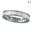 18K White Gold 2.10ct Baguette Diamond Eternity Band Ring