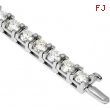 18K White Gold 7 1 4 Inch Diamond Tennis Bracelet