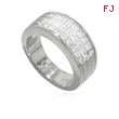 18K White Gold Fancy Diamond Ring