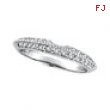 18K White Gold Matching .37ct Diamond Wedding Band SI2 H-I