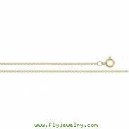18K Yellow 16 INCH Cable Chain