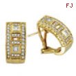 18K Yellow Gold 1.0ct Diamond Antique-Style Earrings SI1-SI2 G-H