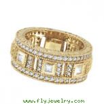 18K Yellow Gold 1.68ct Diamond Eternity Ring Band SI1-SI2 G-H