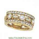 18K Yellow Gold 2.15ct Diamond Eternity Ring Band SI1-SI2 G-H